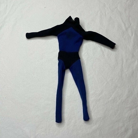 Vintage Ideal 1966 Captain Action 12" Figure Blue and Black One Piece Outfit - Picture 8 of 8